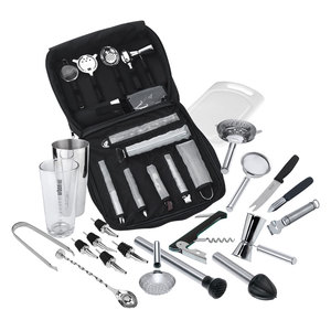 Bolsa de Lona Marrón <span class=keywords><strong>para</strong></span> Kit de Barman, Kit Profesional de Bar, Caja de Herramientas de Viaje <span class=keywords><strong>para</strong></span> Barman, <span class=keywords><strong>Accesorios</strong></span> de Bar <span class=keywords><strong>para</strong></span> Promoción de Fiestas - Product Image 3