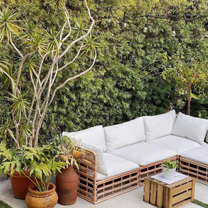 Ensemble de canapés en rotin moderne pour <span class=keywords><strong>jardin</strong></span>, mobilier d'extérieur pour <span class=keywords><strong>salon</strong></span> et parc, canapé d'angle en osier durable, écologique et résistant aux UV - Product Image 2
