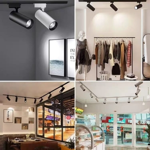 Projecteur LED sur rail en aluminium COB pour villes de troisième catégorie, Ra90, garantie 2 ans, pour magasin de vêtements, hall d'exposition, rail linéaire 3 voies - Product Image 5