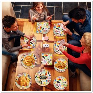 Assiettes et serviettes pour soirée jeux, fournitures de fête sur le thème du casino, ensemble de cadeaux personnalisés pour événements, décorations d'<span class=keywords><strong>anniversaire</strong></span> - Product Image 3