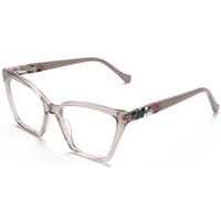 Monture de lunettes Elan Optical YB8206, style papillon œil de chat, pour femme, monture intégrale en acétate, livraison rapide