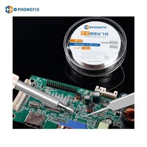 0.008mm 120m không cách đ<span class=keywords><strong>i</strong></span>ện bay dòng siêu mịn Bạc nhảy dây cho đ<span class=keywords><strong>i</strong></span>ện thoạ<span class=keywords><strong>i</strong></span> Iphone Mainboard chip vân tay cảm ứng hàn công cụ - Product Image 4