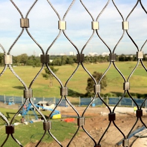 Tùy chỉnh chất lượng cao ban công thép không gỉ lan can dây lưới thép dây dây lưới thép <span class=keywords><strong>Zoo</strong></span> dây lưới cho an ninh - Product Image 3