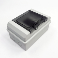 Boîte de distribution étanche IP65 à 4 voies AT, disjoncteur en plastique ignifuge basse tension