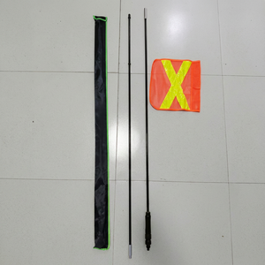 ธงไฟเบอร์กลาสแบบใหม่ขนาด 4 เมตร ธงสะท้อนแสงแบบ Mine Whip X สำหรับรถออฟโรด 4x4 ธงสำหรับลากจูงในทะเลทราย พร้อมเสาธงฐานสปริงแข็งแรง - Product Image 1