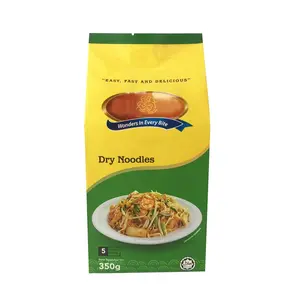Yüksek kalite özelleştirilmiş şeffaf gıda sınıfı biyobozunur erişte gıda ambalaj spagetti makarna ambalaj spagetti çanta
