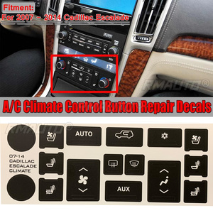 Nuevas pegatinas de reparación para botones de control de clima/aire acondicionado de coche para Cadillac Escalade 2007 2008 2009 2010-2014 - Product Image 1