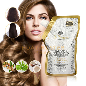 Huati Sifuli Valen Tion 500ml Organic Argan Oil Collagen <strong>Hair</strong> Care <strong>Steaming</strong> <strong>Hair</strong> Mask <strong>Treatment</strong> for Dry Damaged <strong>Hair</strong> - Product Image 1