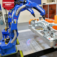 Station de travail robotisée de soudage à 6 axes haute efficacité, modèle double robot haute précision pour les lignes de soudage de tuyaux et de structures en acier