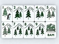 Set Mahjong Akrilik Mewah 160 Buah Let It Snow, Lima Lapis Warna Putih Solid, Portabel, Tahan Lama, Hiburan, Gaya Amerika