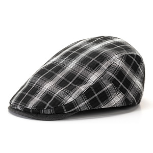 Wholesale Spring Summer Men Women Cap Vintage Plaid Artist <strong>Painter</strong> Beret Hat Male Female Ivy Flat Cap Adjustable Beret Caps - Product Image 3