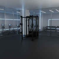 Rack de musculation à usage commercial avec logo personnalisé pour équipement de salle de sport, entraîneur fonctionnel à traction latérale, combo pour entraînement de force, croisement de câbles
