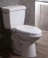 Salle de bain Toilette Lavage P Piège Wc Complet Commode Toilette Céramique Sanitaire Eau Placard Cuvette Toilette Deux Pièces Toilette