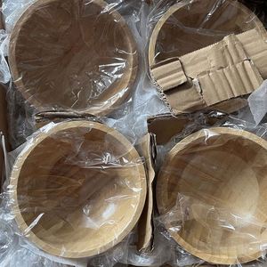 Tazón Grande de Bambú de 5.5 Pulgadas para Mezclar Ensaladas y Servir Alimentos, Venta al por Mayor - Product Image 6