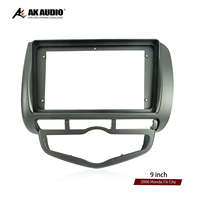 Lecteur DVD de voiture 9 pouces Fit City 2006, cadre de panneau, kit radio audio Android, tableau de bord, plastique ABS