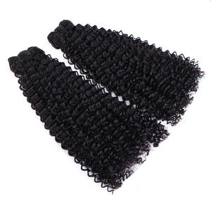 Extensions de cheveux humains vierges Xuchang 12A double drawn, bouclés, pour tresses bohèmes et tissage de cheveux crépus bouclés - Product Image 5