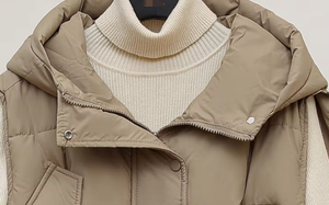 2024 invierno nueva versión coreana Chaleco de algodón grueso con capucha Chaleco de algodón suelto chaqueta cálida sin mangas OEM - Product Image 5