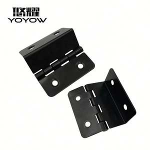 Fer noir 41*15*1.0MM Triple pli armoire porte charnières polyvalent salles de bains cuisines salons chambres salle à manger bureaux à domicile - Product Image 1