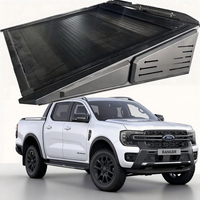 Couverture rigide pour benne de pick-up Ford Ranger, en aluminium, pliable, avec tente de toit, combo camping tout-terrain