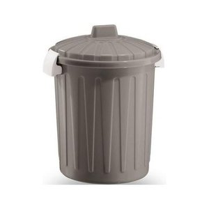 Bidoncino (8Lt) coperchio a clip BLIM <b>Tortora</b> BD001L00800198 - Product Image 1