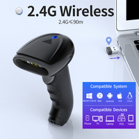 Escáner de Código de Barras Xincode X-660B de Alto Rendimiento, Escáner de Código de Barras Inalámbrico 1D, Lector de Código de Barras USB para Supermercado