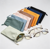 Sac à lunettes de soleil, logo personnalisé imprimé, lunettes de soleil bon marché, tissu doux en microfibre, pochette d'emballage