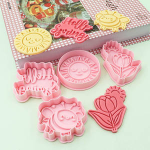 Printemps série en plastique écologique Biscuit moule fleur soleil <span class=keywords><strong>abeille</strong></span> 3D dessin animé bricolage mignon imprimé <span class=keywords><strong>emporte</strong></span>-pièces - Product Image 1