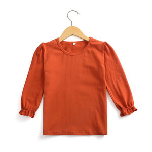 2022 vêtements pour enfants t-shirt de haute qualité <span class=keywords><strong>blouse</strong></span> 95% coton t-shirt oversize pour filles en vrac - Product Image 3