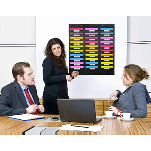 File Organizer <b>Wall</b> <b>Hanging</b> <b>Storage</b> Bag 100x70cm Fabric Office Classroom Neatening Solution - Product Image 4