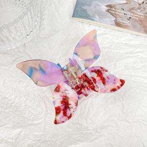 Barrettes et pinces à cheveux Midairy élégantes pour femmes, en acétate de haute qualité, motif papillon, pour un usage quotidien, colorées - Product Image 3