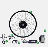 Kit de conversion de roue de moteur de vélo électrique de vélo électrique 250W750W avec batterie
