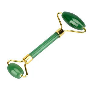 Groothandel Rozenkwarts Groene Steen Massage Jade Gezicht Roller En Gua Sha Set Huidverzorging & Tools