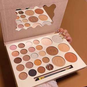 プロ仕様オールインワン26色プレスミネラルピグメントパレット 防水マットメタリックシェードアイシャドウ フェイスメイクアップ用 - Product Image 1