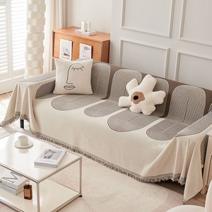 Kit de combinaison chenille géométrique anti-dérapant Ins hiver personnalisable housse de serviette de <span class=keywords><strong>canapé</strong></span> multifonctionnelle universelle - Product Image 2