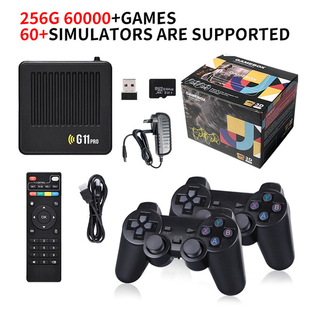 G11 PRO 64GB Home Arcade Classic Video Game Console Wireless Controller 30000+ Retro Games CPS NEOGEO 4K HD WIFI TV BOX