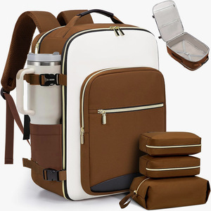 New Multi-functional Waterproof 40L Carry on Travel Bag With 3 Packing <strong>Cubes</strong> Large Travel Laptop <strong>Backpack</strong> for Women &amp; Men - Product Image 2