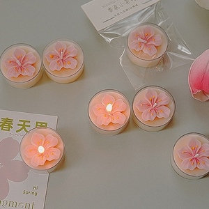 2-Giờ Làm Bằng Tay Mini Hương Thơm Sáng Tạo Đồ Trang Trí Đào Hoa Hình Dạng Hương Thơm Trà Ánh Sáng Nến - Product Image 2