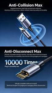 Câble UGREEN USB-A vers USB-C 3.0 pour charge rapide et synchronisation des données pour disque dur externe - Product Image 6
