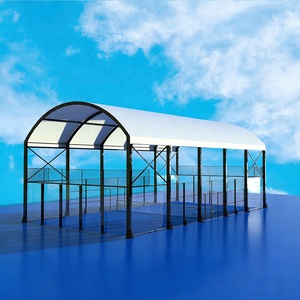 Toit de terrain de padel tout-en-un personnalisé en PVC, clôture de tente facile à assembler, fabricant de terrains de padel standard - Product Image 6