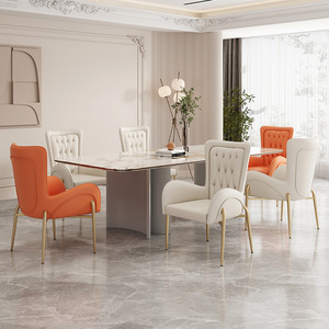 Moderna sedia <span class=keywords><strong>da</strong></span> <span class=keywords><strong>pranzo</strong></span> imbottita Design oro acciaio inossidabile in pelle soggiorno per il tempo libero in <span class=keywords><strong>tessuto</strong></span> <span class=keywords><strong>sedie</strong></span> per <span class=keywords><strong>sala</strong></span> <span class=keywords><strong>da</strong></span> <span class=keywords><strong>pranzo</strong></span> mobili - Product Image 3