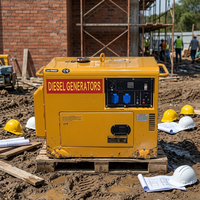 JiWei Power 800W 8kW Einphasiger Leiser Dieselgenerator mit Autostart Offenes Rahmendesign Geräuscharmer Alternator
