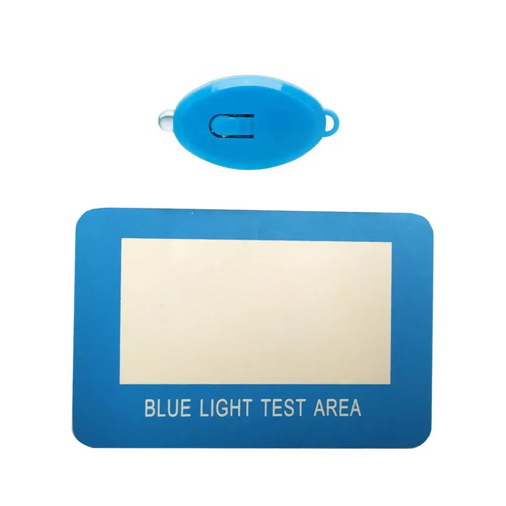 Protect Blue Blocker Anti blue Light blocking Testing Card and Laser