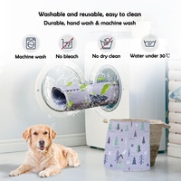 2 Paket Alas Pipis Anjing yang Dapat Digunakan Kembali dan Dicuci, Anti Bocor, Penyerap Urine, Alas Latihan Hewan Peliharaan untuk Kandang dan Playpen Anak Anjing