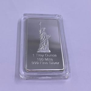 Barra de <span class=keywords><strong>Plata</strong></span> No Magnética 2026, 31 Gramos, Una Onza Troya, Artesanía Metálica, Souvenir, Barra de <span class=keywords><strong>Plata</strong></span> Cuadrada, Lingote Sólido, Colección de Lingotes - Product Image 6