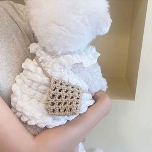 Chaleco fino de verano para mascotas, correa de burbuja para perros pequeños, bonito disfraz de perro cachorro, patrón sólido para Chihuahua Bichon Frise para Halloween - Product Image 4