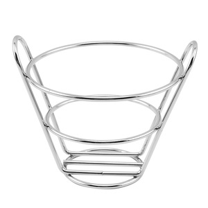 Mini panier <span class=keywords><strong>de</strong></span> présentation en <span class=keywords><strong>fer</strong></span> forgé pour frites et snacks, design classique - Product Image 1