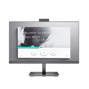 23.8inch desktop office use all in one computer monitor i3 i7 i9 optional with camera wifi all in one monitor