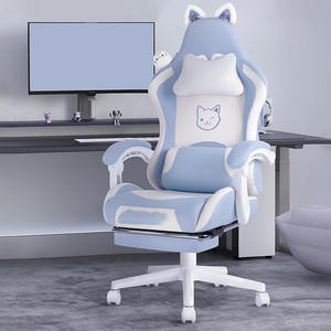 <span class=keywords><strong>Chaise</strong></span> de jeu avec repose-pieds pour les joueurs et les amateurs d'esports <span class=keywords><strong>Coussin</strong></span> confortable pour une expérience de jeu améliorée - Product Image 1