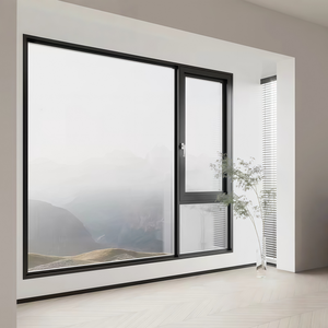 Fenêtre à battant en aluminium à rupture de pont thermique au design moderne, <span class=keywords><strong>double</strong></span> <span class=keywords><strong>vitrage</strong></span> isolant de qualité professionnelle pour projets de villas sur mesure - Product Image 5