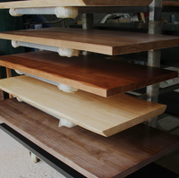 Panneau de table solide en bois de frêne blanc Bureau d'ordinateur Bureau de table en chêne rouge à hauteur réglable Surface de table d'étude entière en pin